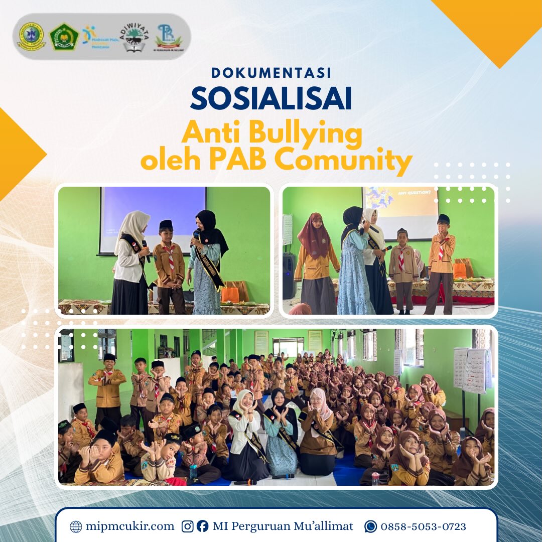 Wujudkan Madrasah Ramah Anak, MI Perguruan Mu'allimat Cukir Gandeng PAB Community Gelar Sosialisasi Anti-Bullying