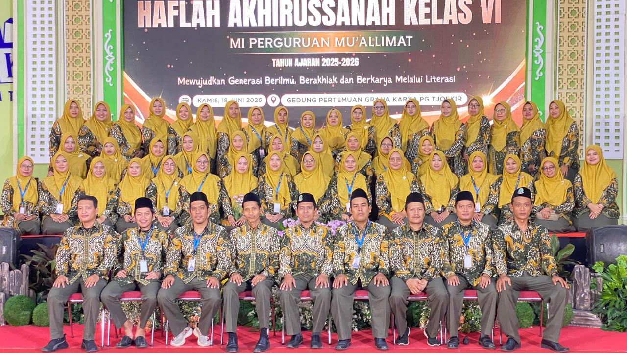 Momentum Penuh Haru dan Literasi: MI Perguruan Mu'allimat Lepas Siswa Kelas 6 dalam Haflah Akhirussanah dan Peluncuran Buku Antologi 